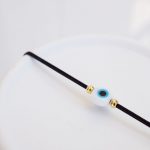Ceramic evil eye bracelet