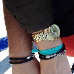 Personalised leather bracelet