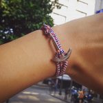 Anchor bracelet "Stripes"