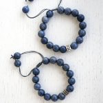 Blue coral bracelet
