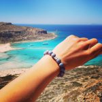 Blue coral bracelet