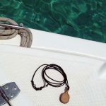 Wooden tennis racket pendant