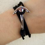Stainless steel anchor bracelet
