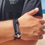 Stainless steel anchor bracelet