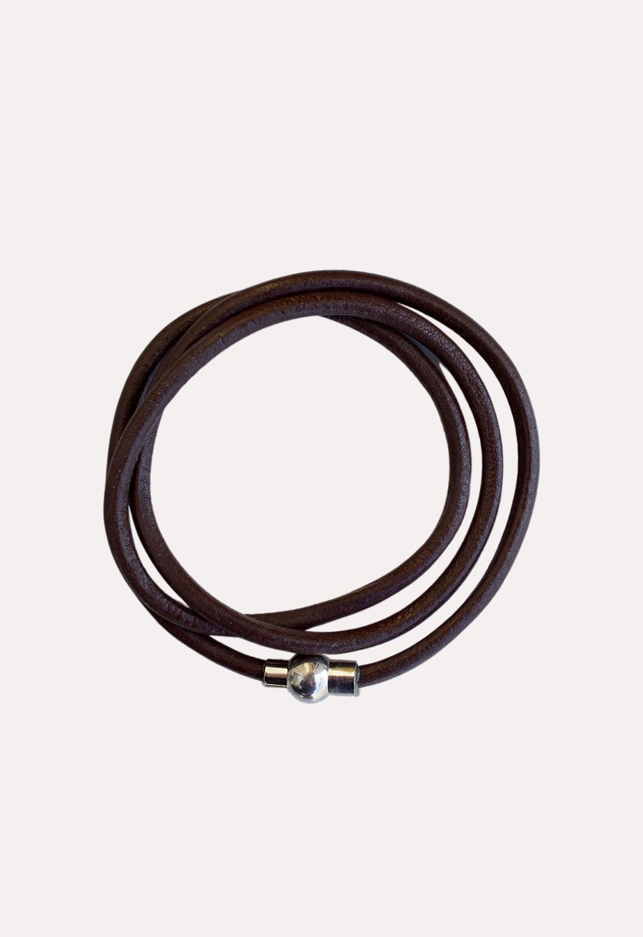 brown natural leather bracelet