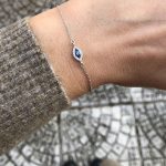 925 silver blue eye bracelet