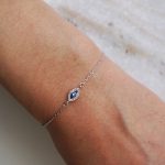925 silver blue eye bracelet