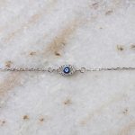 925 silver blue eye bracelet