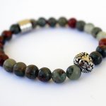 Jasper stainless steel bracelet