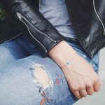 925 silver light blue eye bracelet