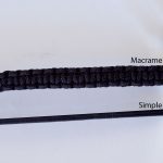 Silver cross macrame bracelet