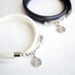 Faux leather zodiac bracelet