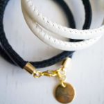 Faux leather zodiac bracelet