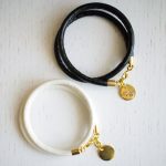 Faux leather zodiac bracelet