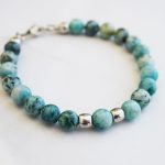 Light green jade stone bracelet