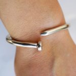 Nail bangle bracelet