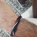 Synthetic vegan leather bracelet