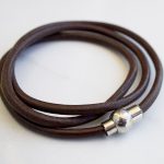 brown leather bracelet