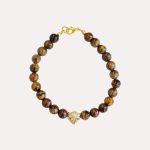 Tiger eye leopard decoration bracelet