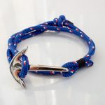 Stainless steel anchor and navy cord
