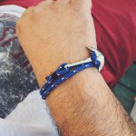 Stainless steel anchor and navy cord