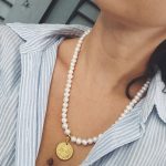 "ICXC NIKA" pearls necklace