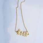 "Family" necklace - mother, father, son and daughter