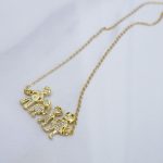 "Family" necklace - mother, father, son and daughter