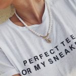 Heart padlock pearls necklace