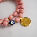 Rose howlite double bracelet