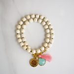 White howlite double bracelet