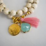 White howlite double bracelet