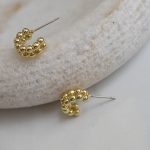 Chunky small hoop earrings