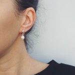 Pearls drop earrings