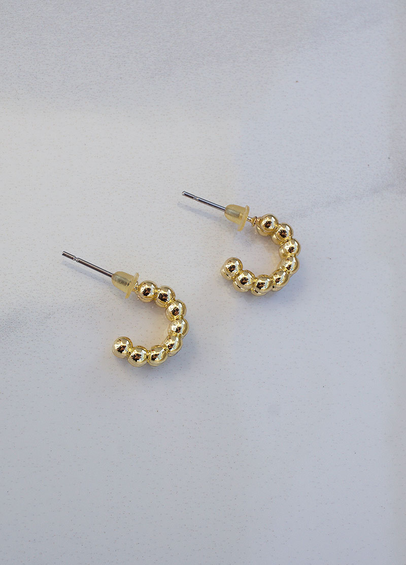 Chunky small hoop earrings