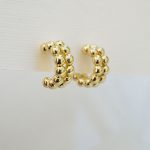 Chunky small hoop earrings