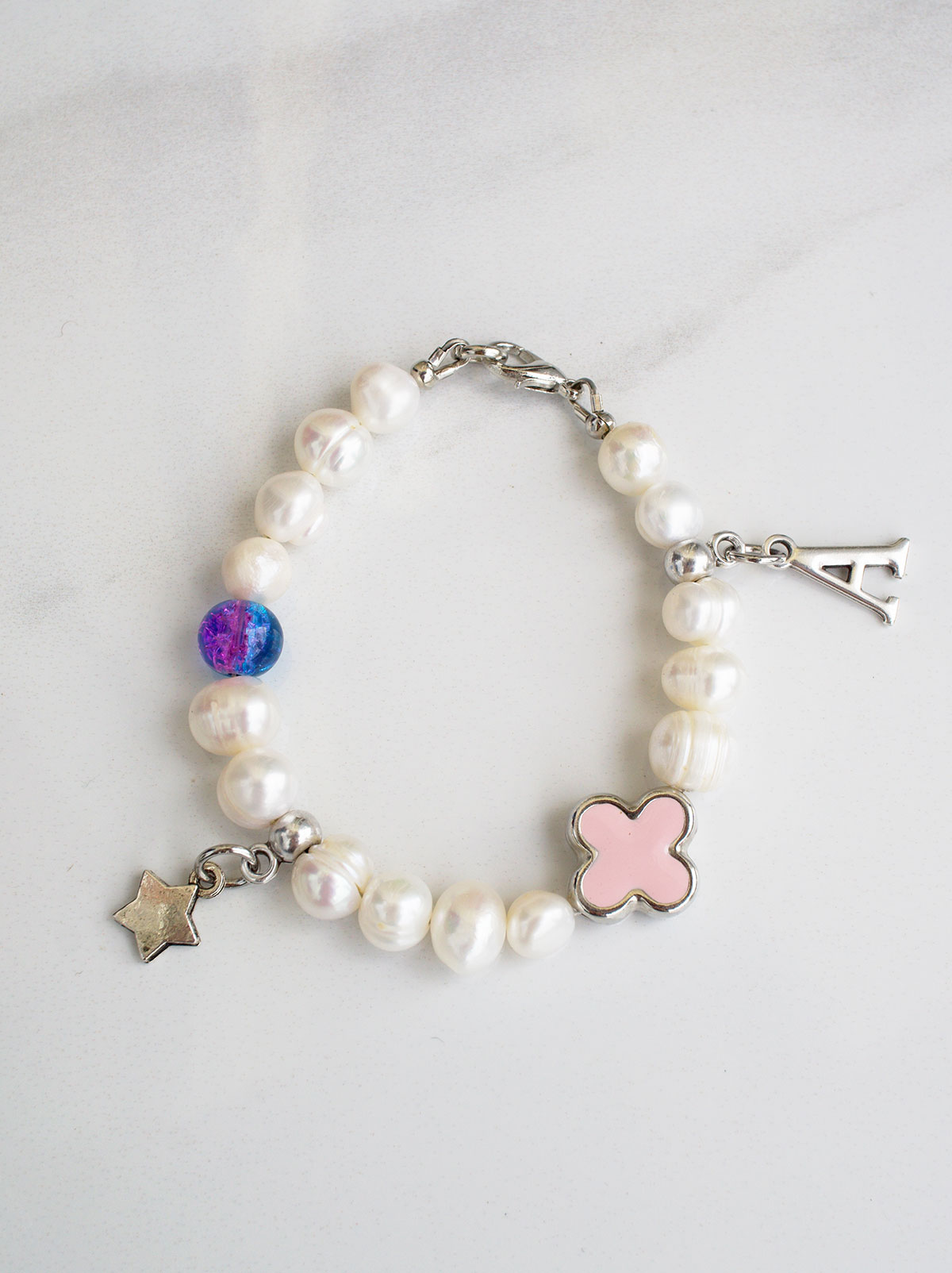 Pearl Bead Baby Girl Bracelet Pendant Bracelet Bangle Jewelry For Kids Gift ER 