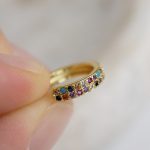 Rainbow ear cuff