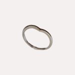 Mini wave silver ring