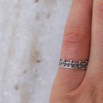Crown silver ring