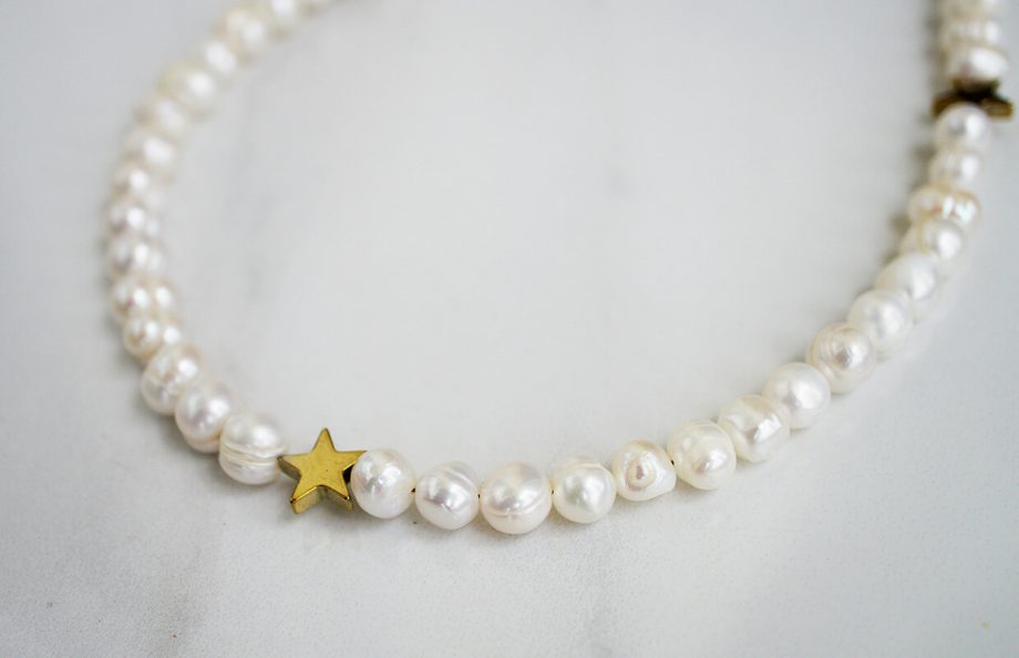 3 stars pearls necklace