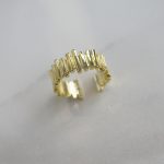 Eco brass golden pieces ring