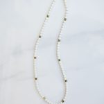 white dream tiny beads necklace