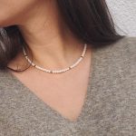 white dream tiny beads necklace