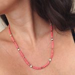 “Rose Dream” tiny beads necklace