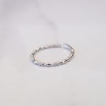 Tiny dots silver ring