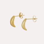 Gold teardrop shape earring